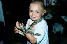 my son and a dumerals boa